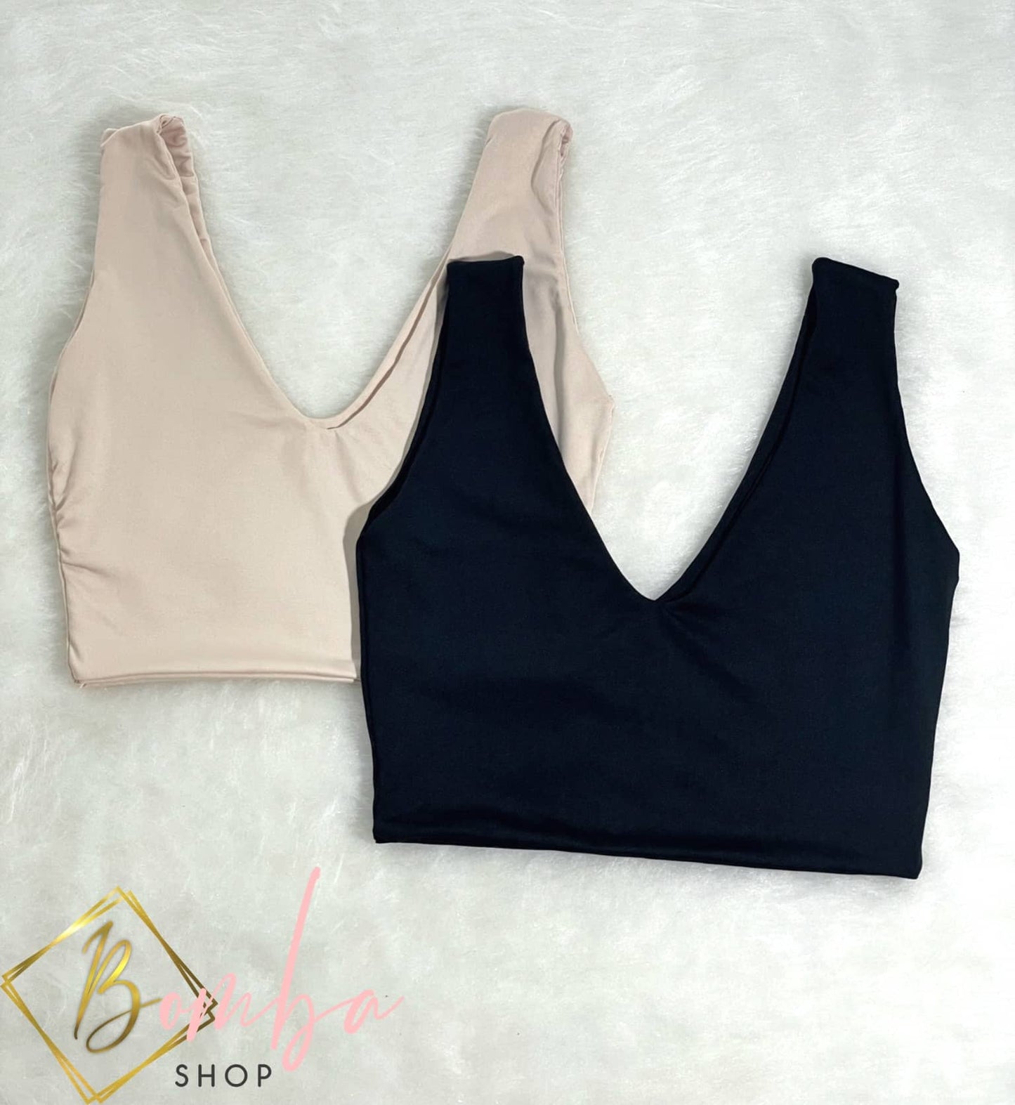 Croptop escote V