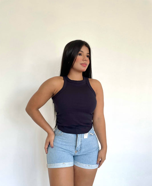 Blusa esqueleto negra