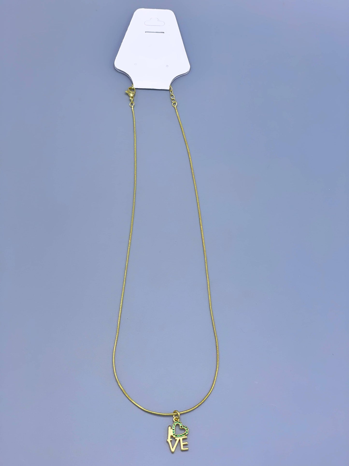 Cadena cola de ratón con dije love