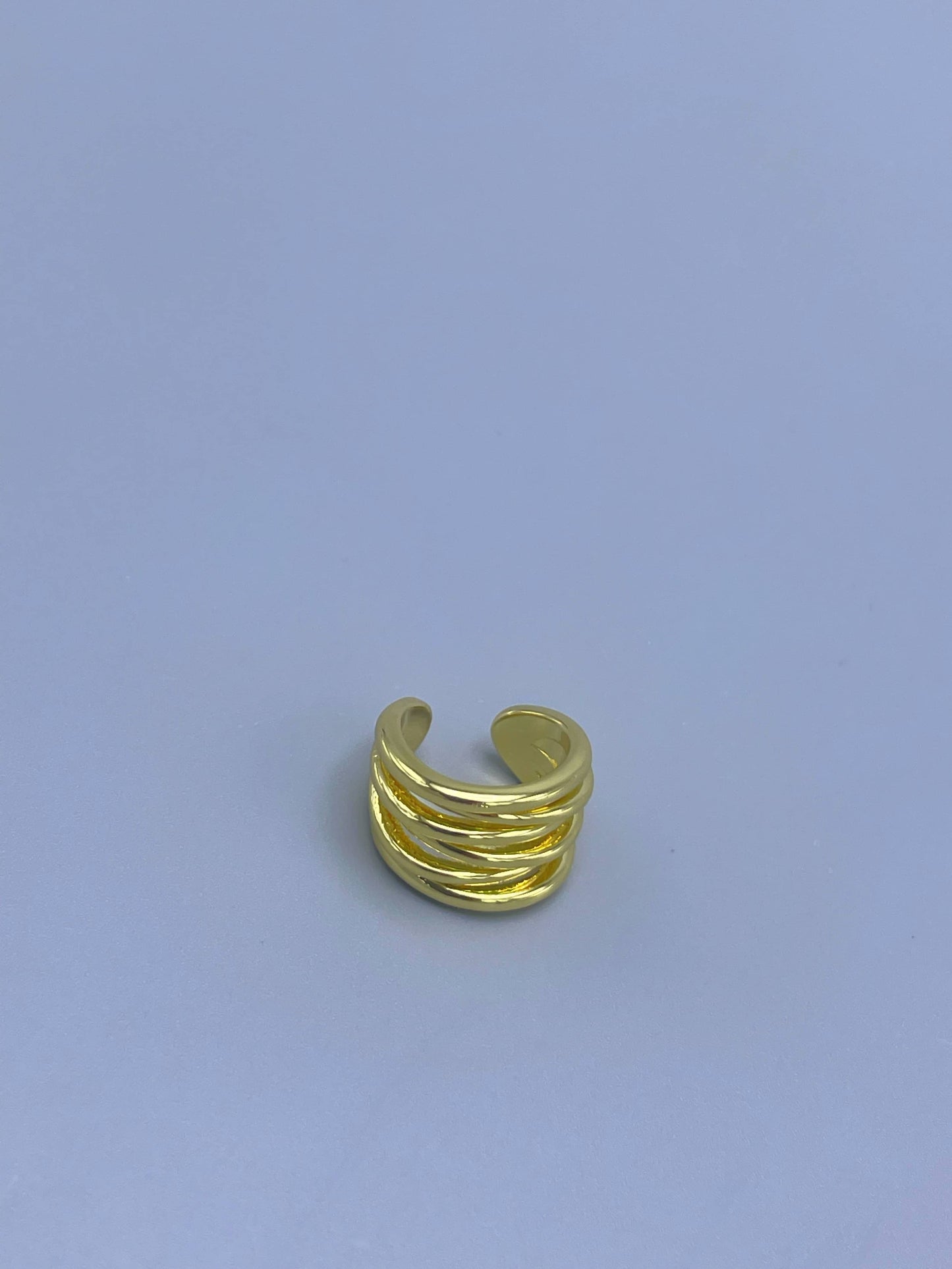 Earcuff ajustable rodio