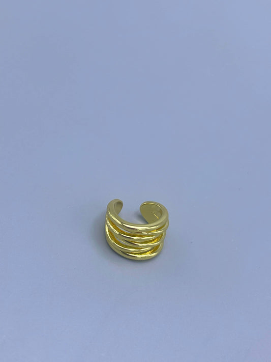 Earcuff ajustable rodio