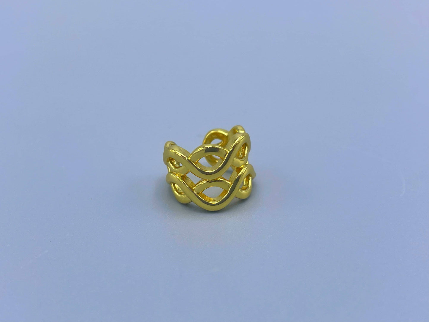 Earcuff ajustable rodio