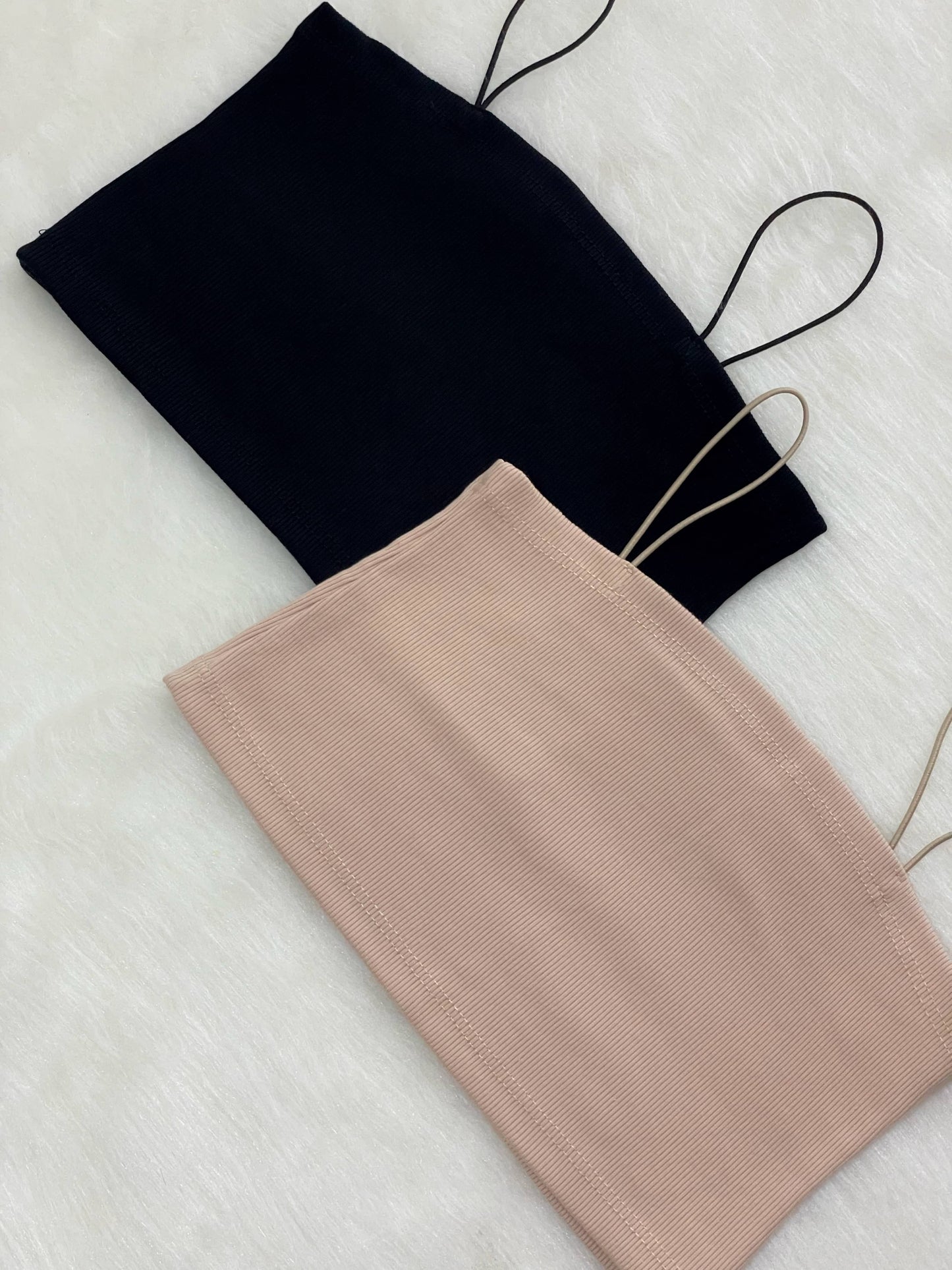Croptop recto beige
