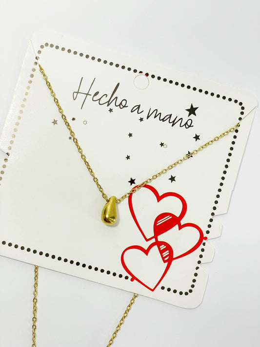 Cadena dije en forma de gota