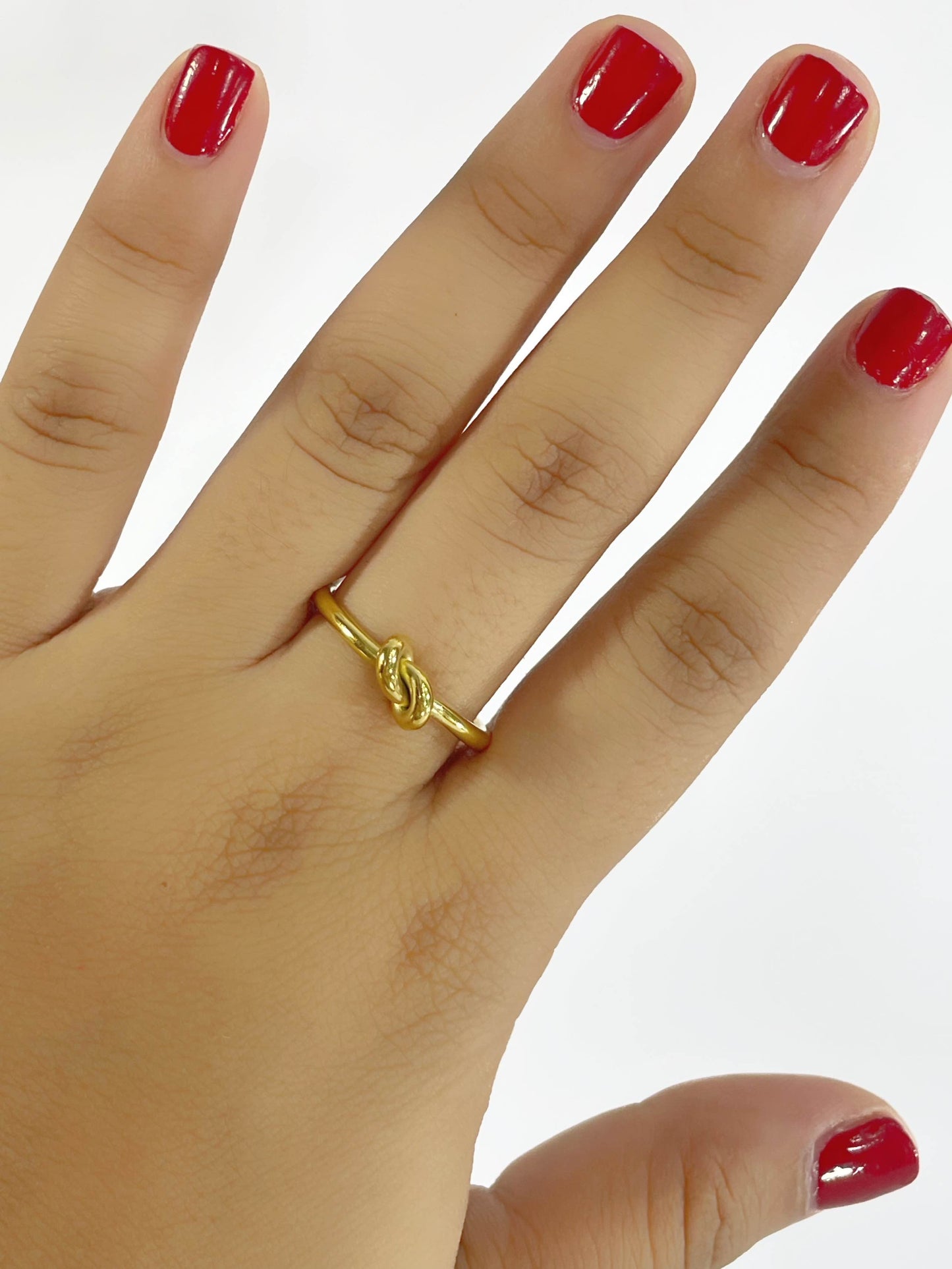 Anillo graduable forma de nudo