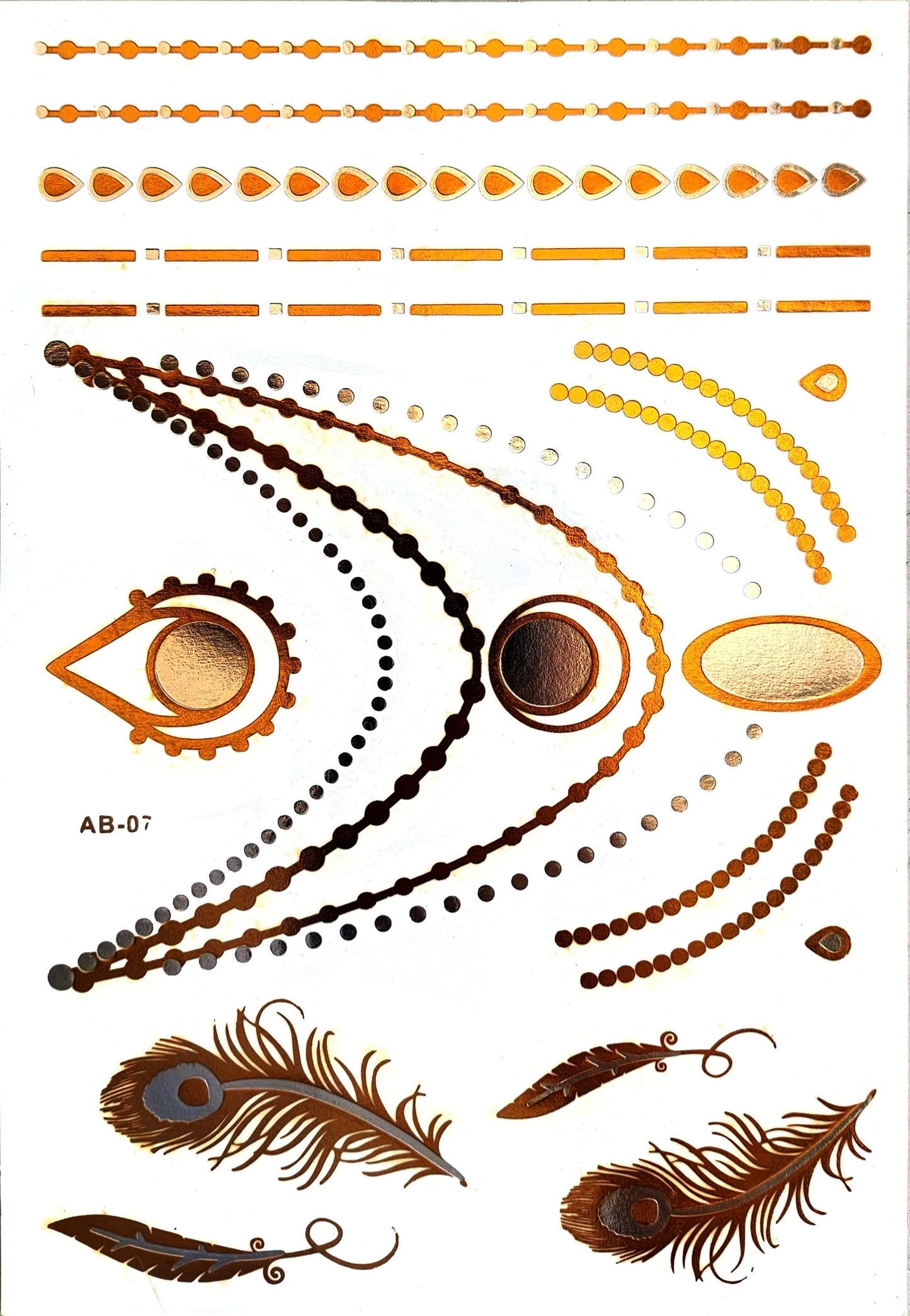 Tatoo metalizados dorados