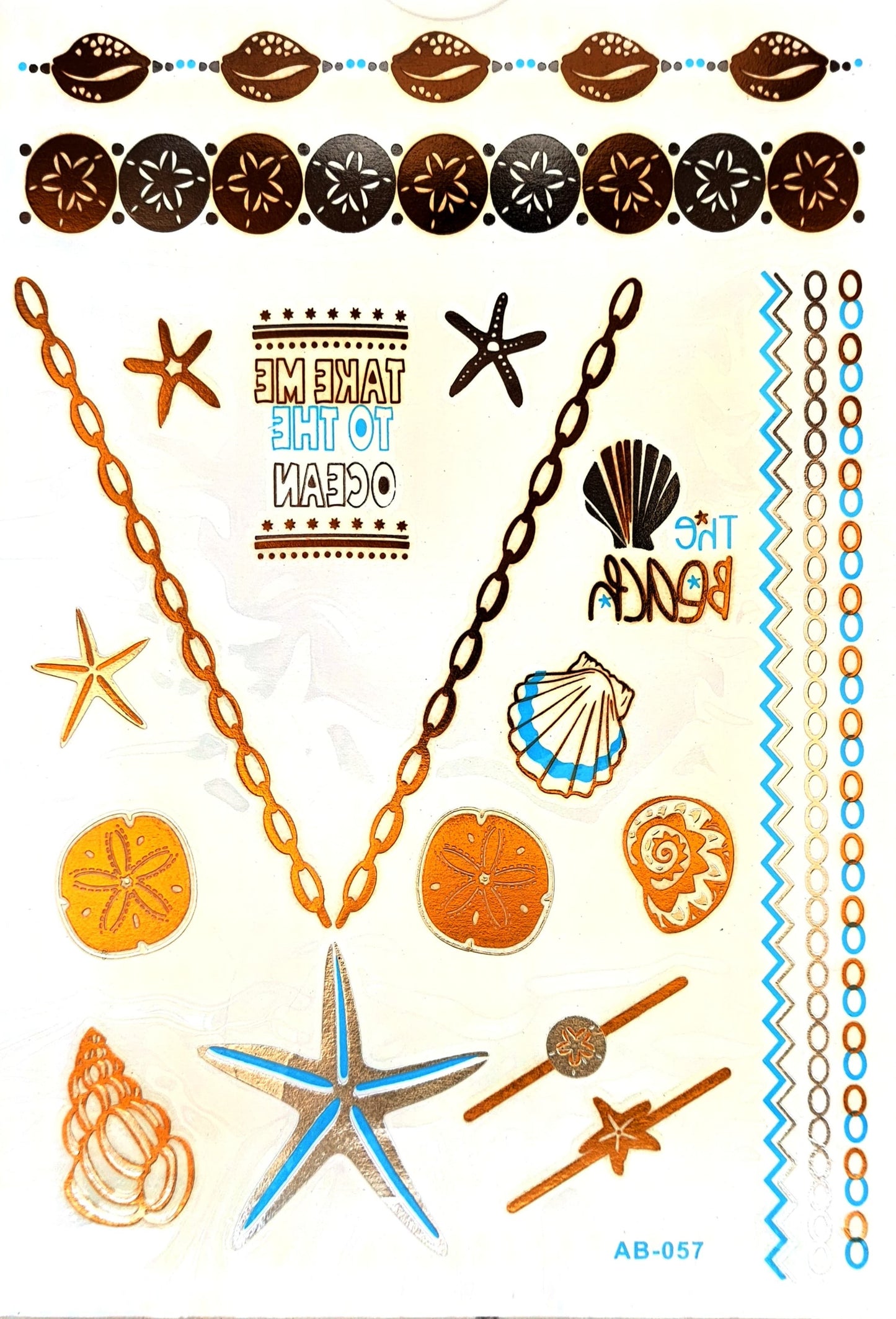 Tatoo metalizados dorados