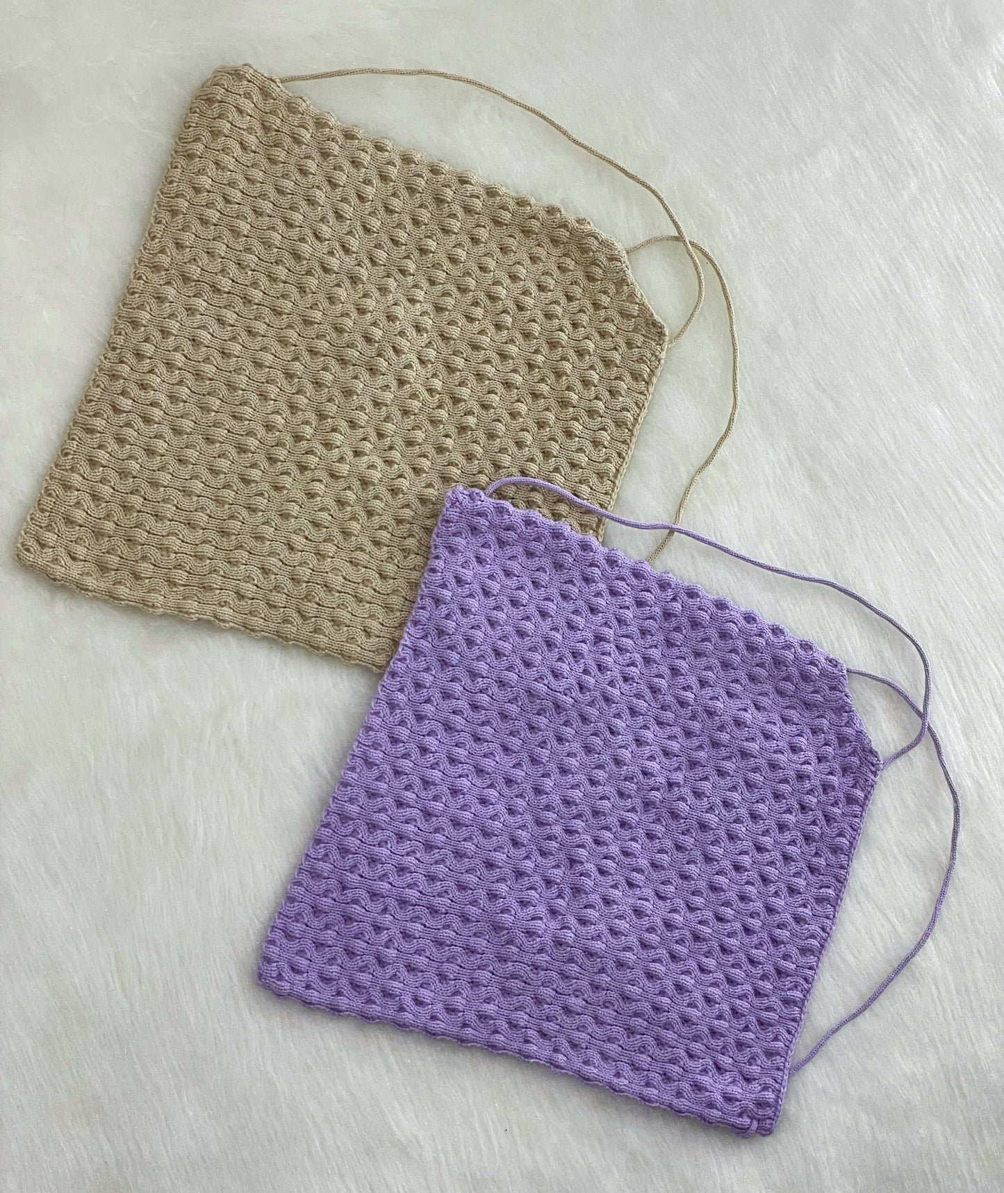 Top tejido beige