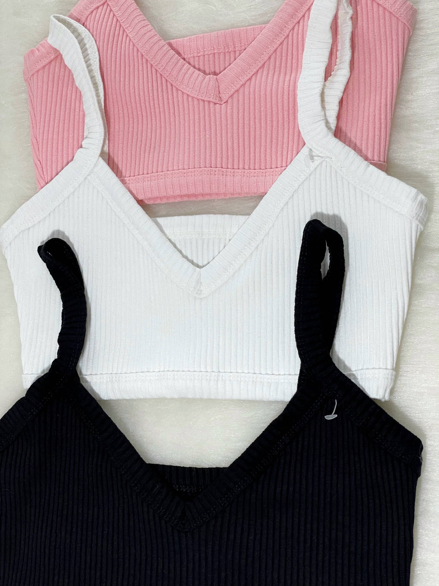 Crop top corto rosa
