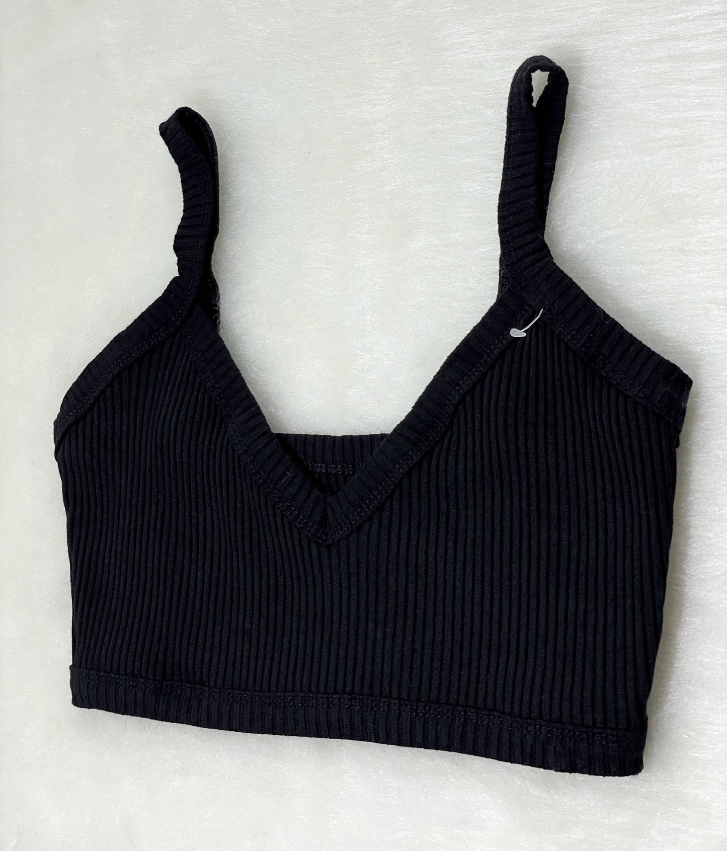 Crop top corto negro