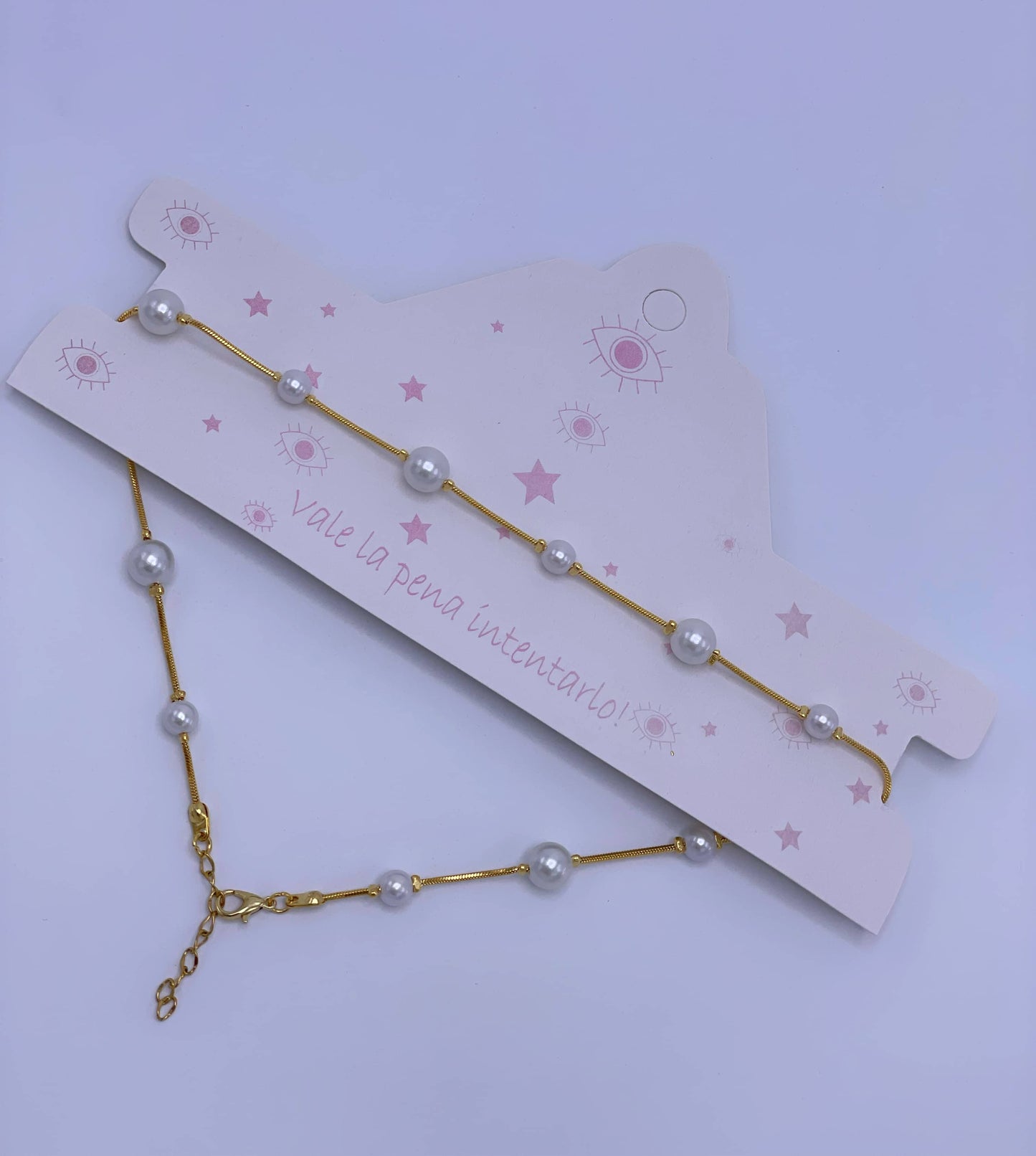 Choker perlas blancas