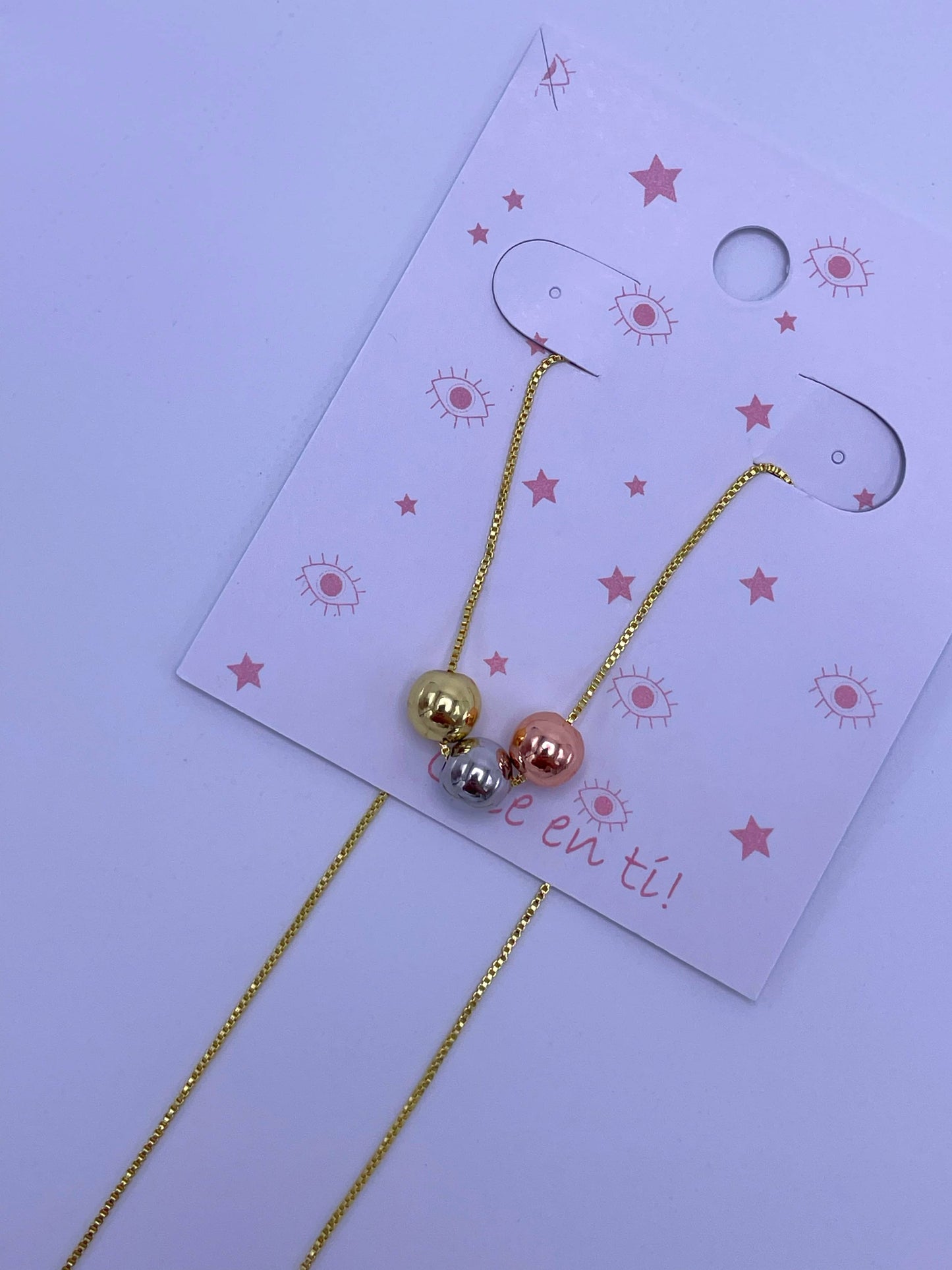 Cadena sencilla de balines x3