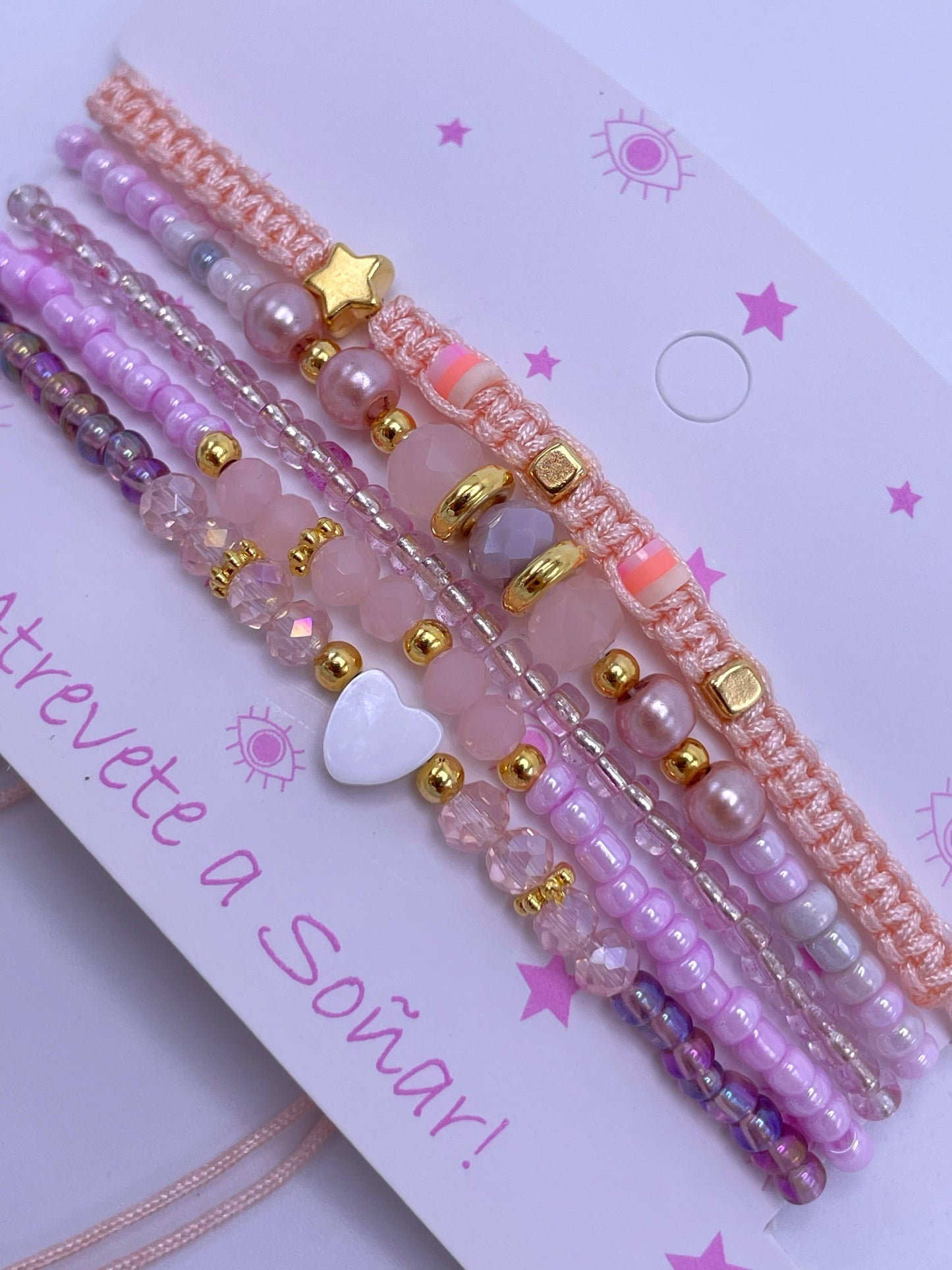 Pulsera color morada x5