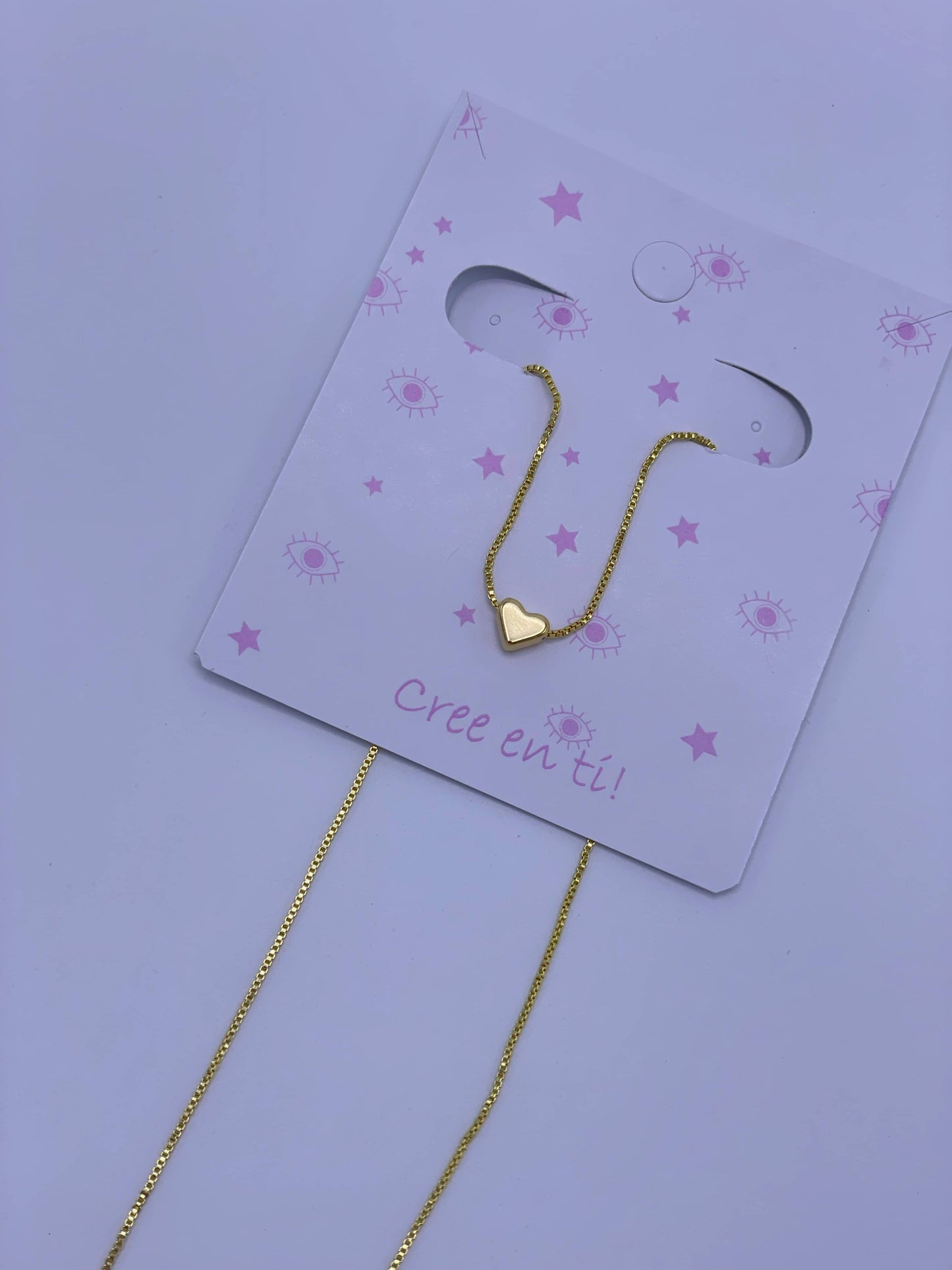 Cadena sencilla dije corazón