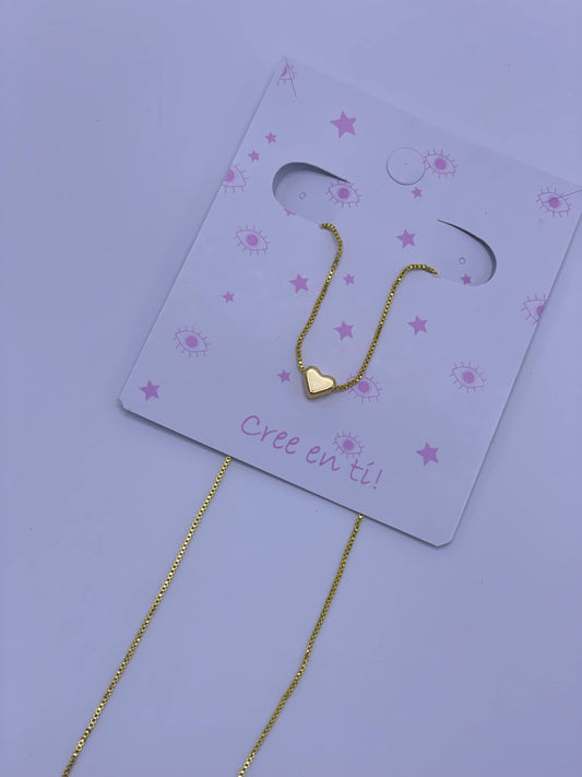 Cadena sencilla dije corazón