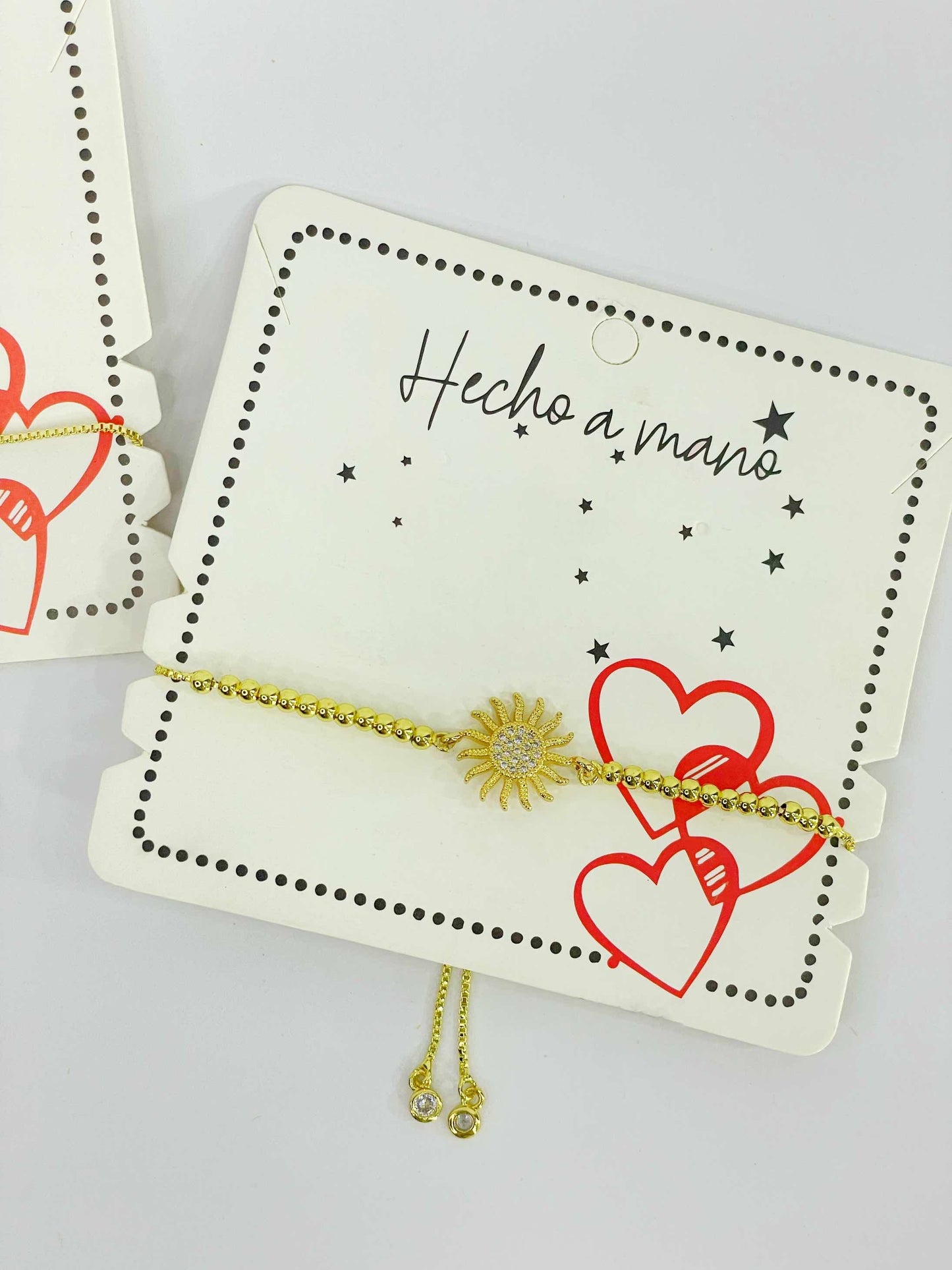 Pulsera ajustable dije forma sol