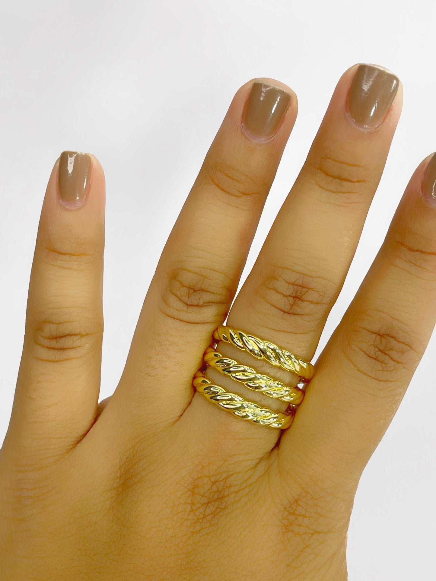 Anillo graduable triple