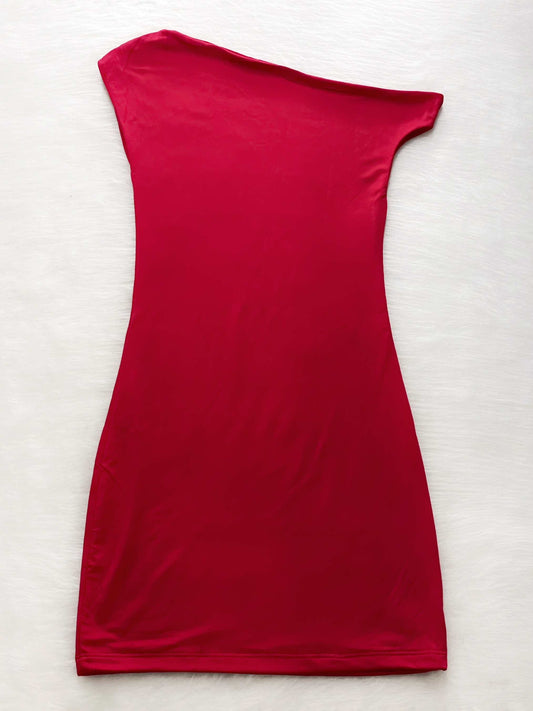 Vestido corto rojo