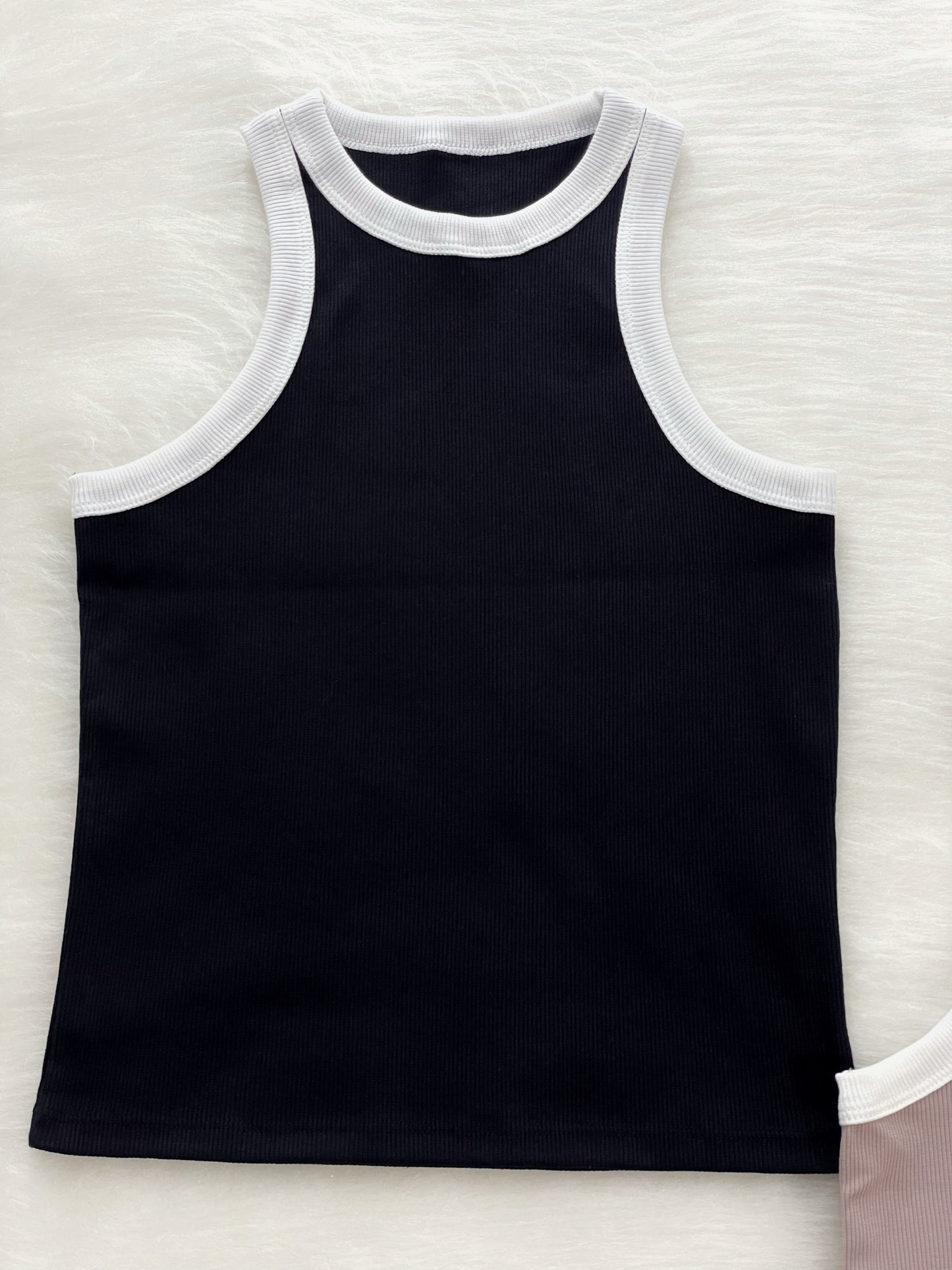 Blusa esqueleto bicolor negro-blanco