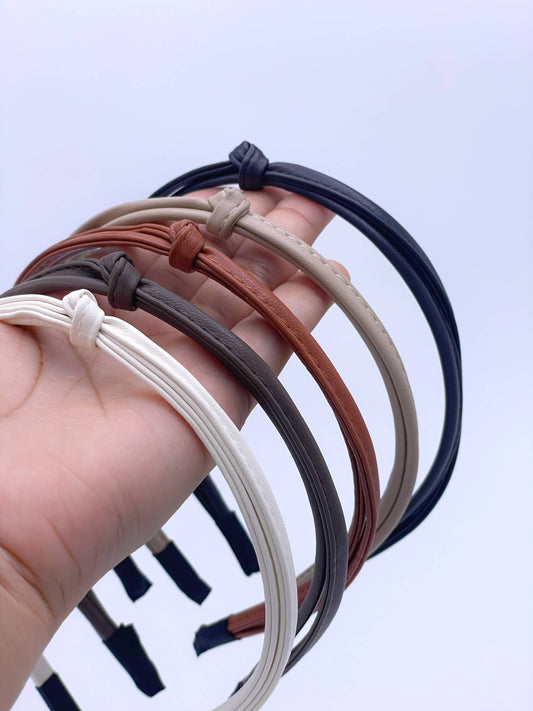 Diadema de material cuero sintético