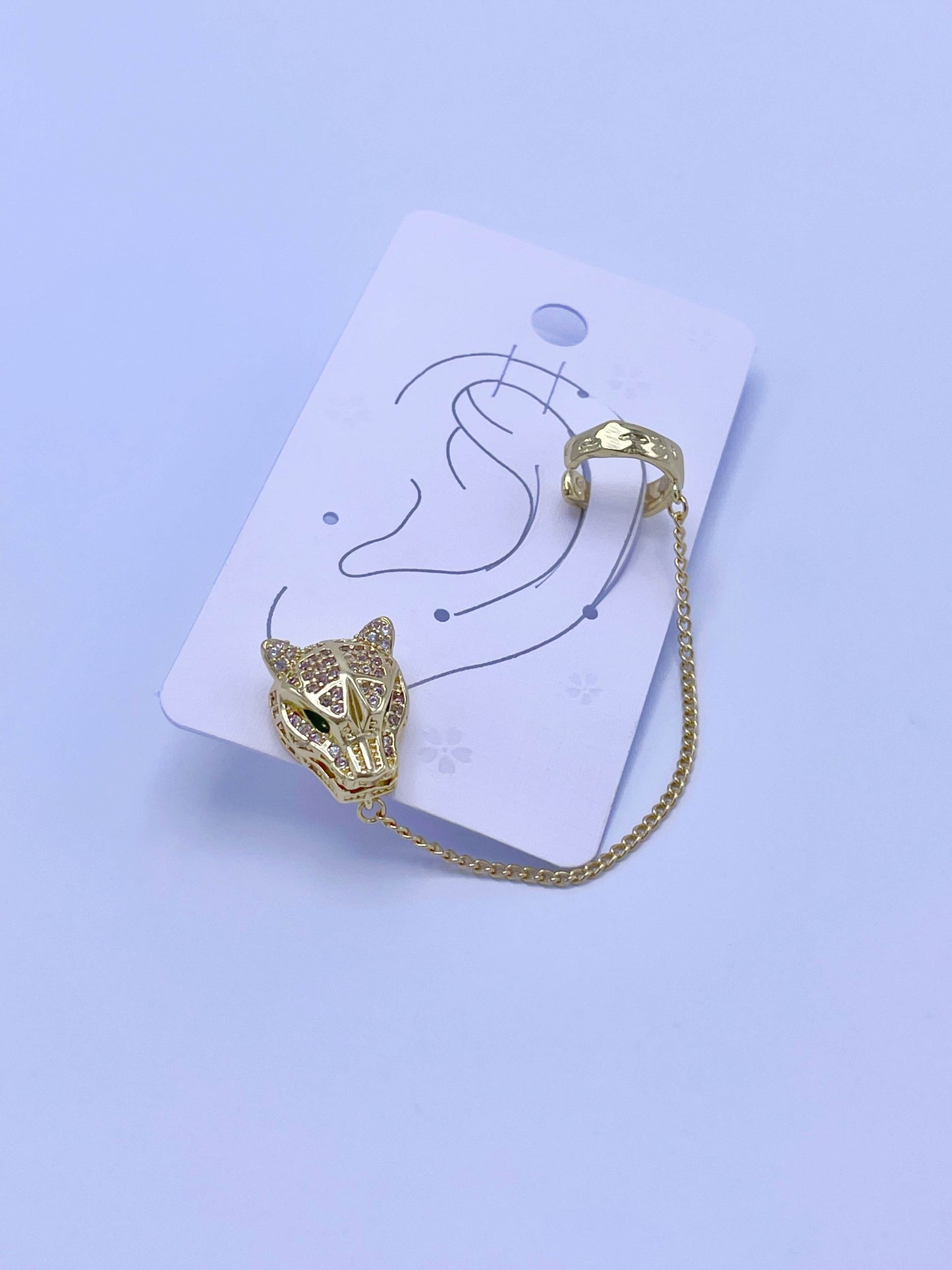 Earcuff ajustable con topo