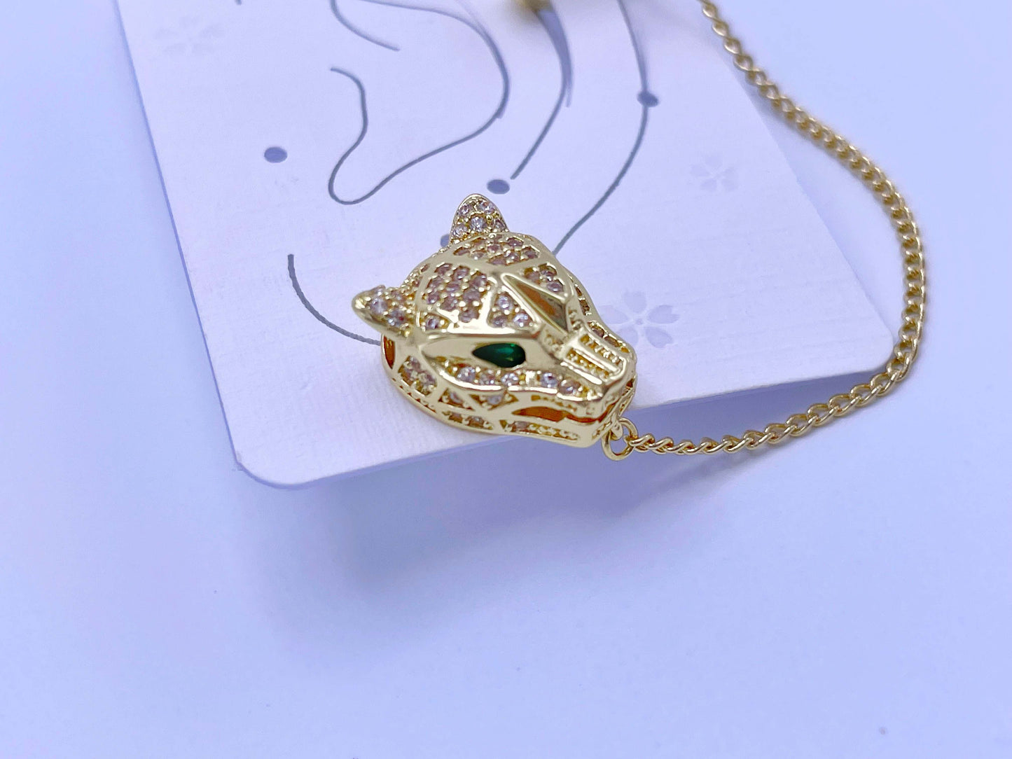 Earcuff ajustable con topo