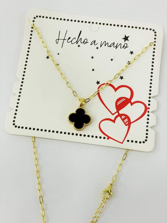 Cadena dije trebol negro