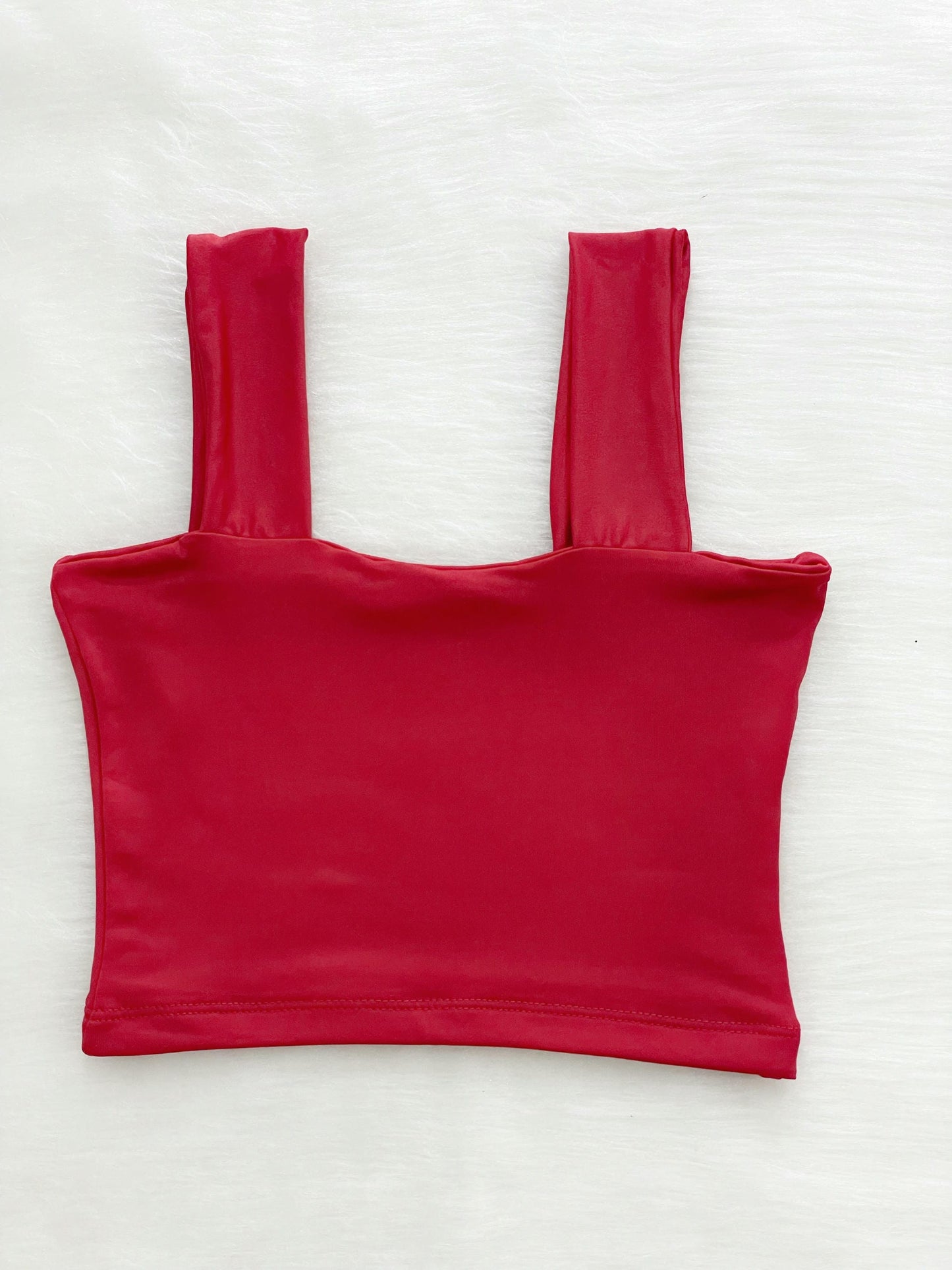 Croptop de tiras rojo