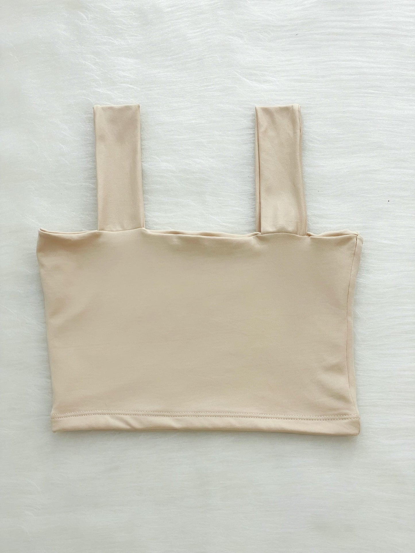 Croptop de tiras beige