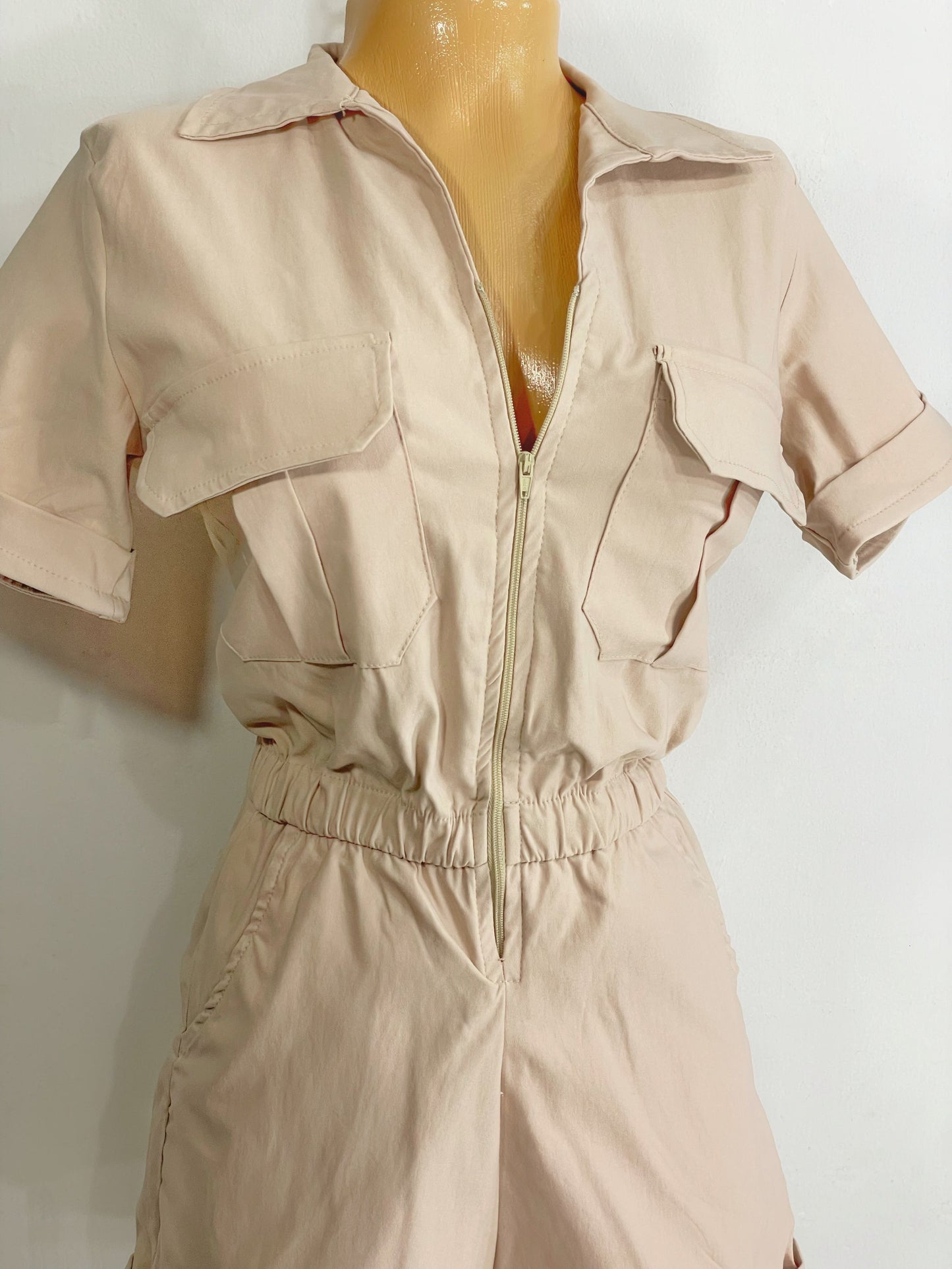Enterizo corredera beige