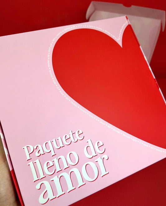 Caja corazón rojo