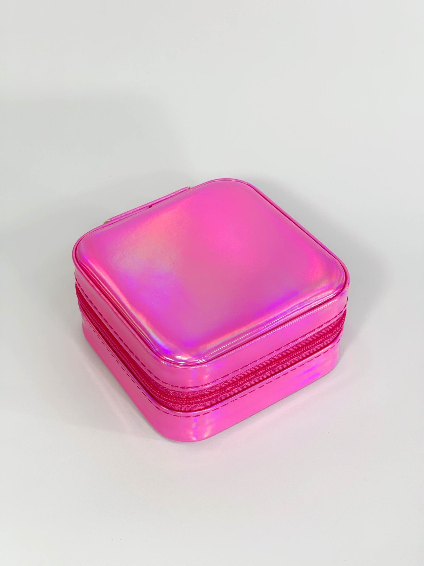 Joyero viajero fucsia metalizado