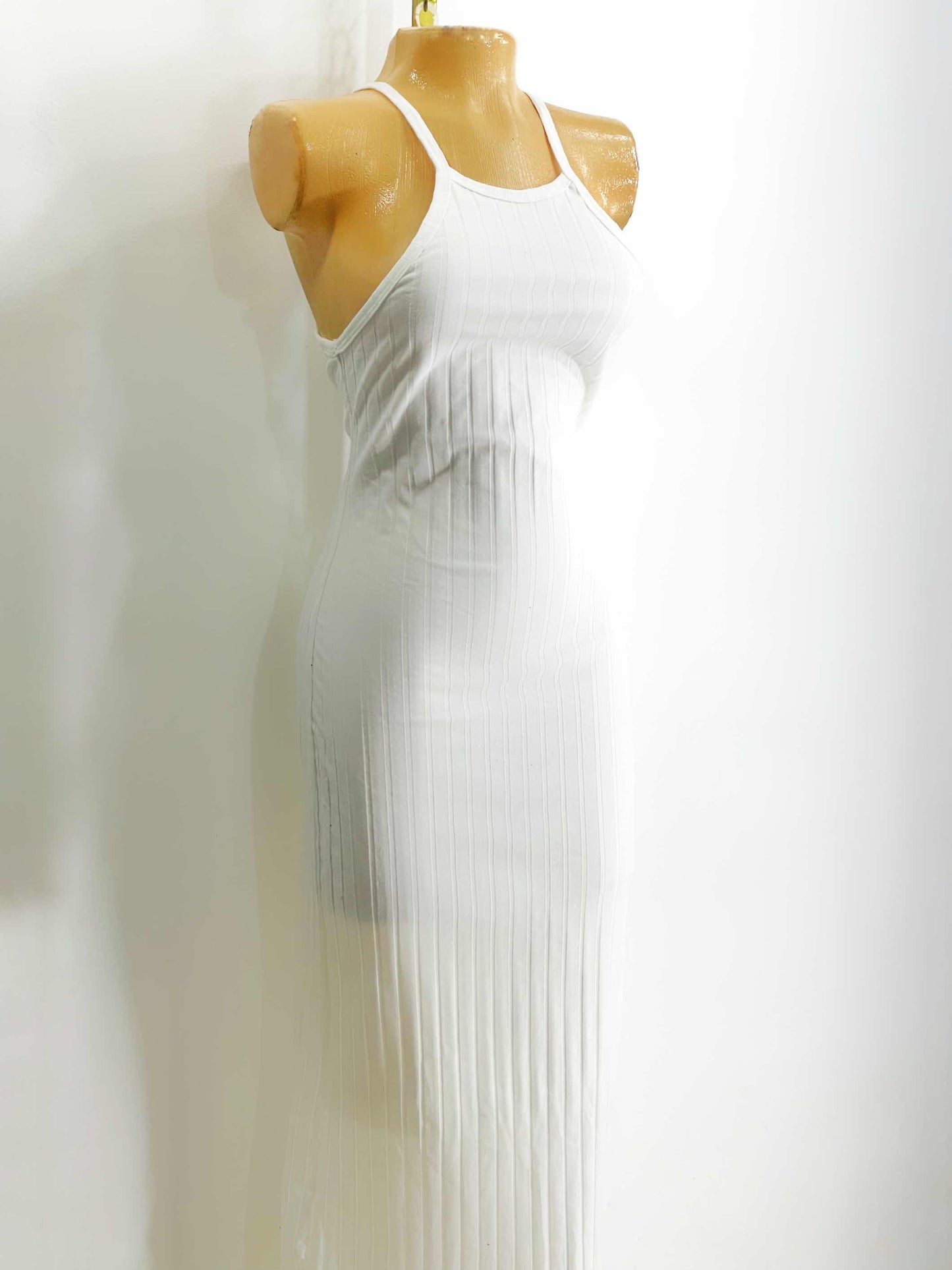 Vestido largo marfil