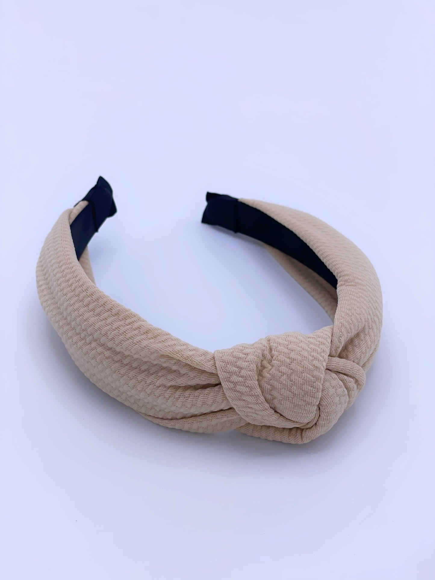 Diadema de tela texturizada