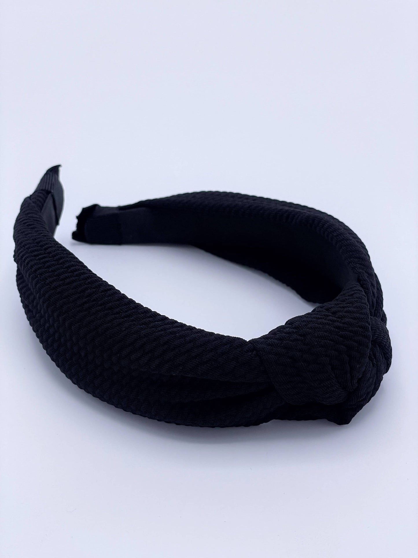 Diadema de tela texturizada