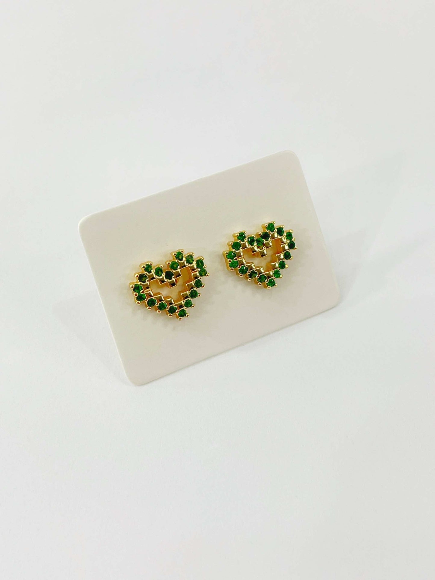 Topos en forma de corazon verde