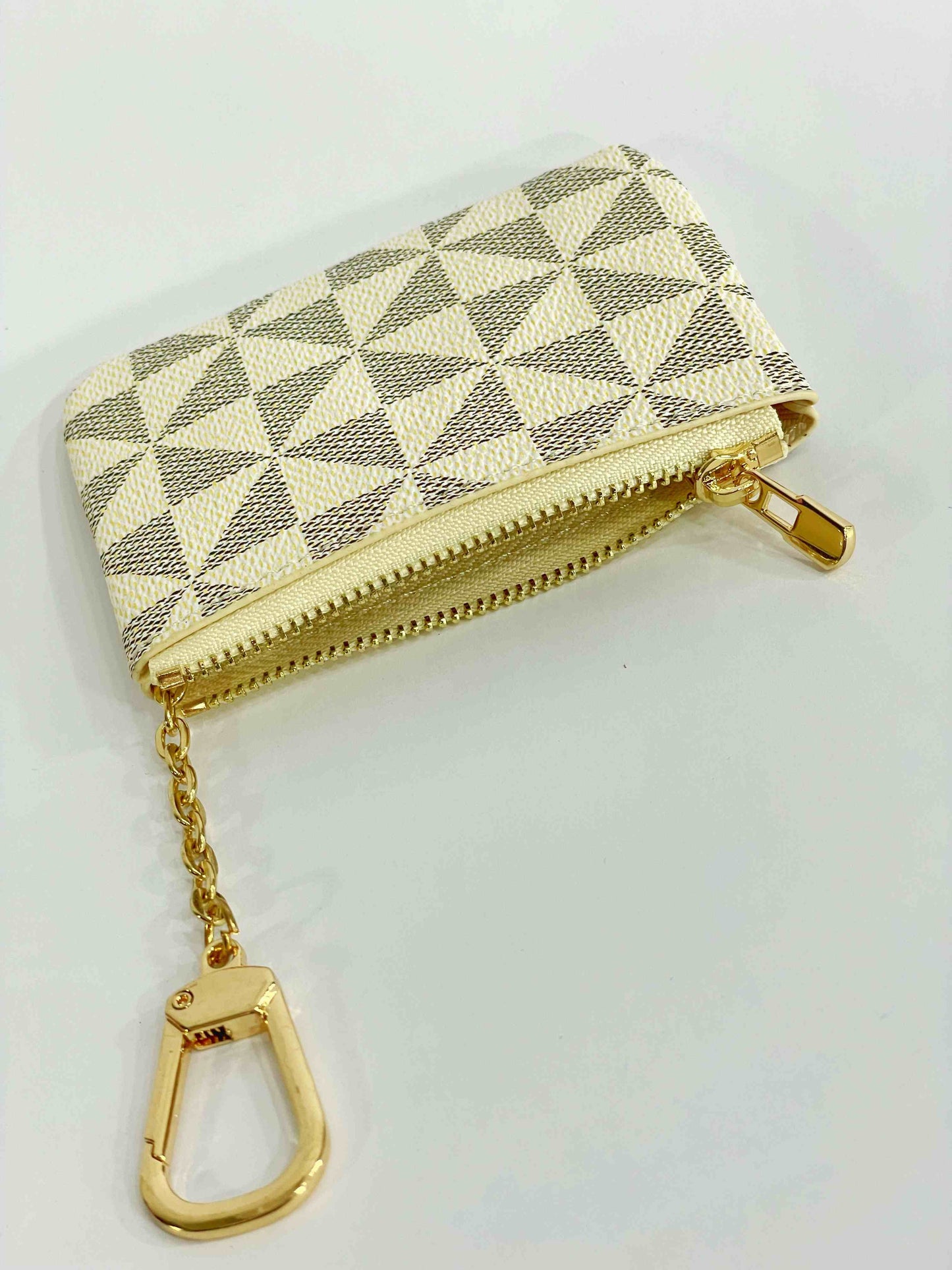 Monedero mosaico beige