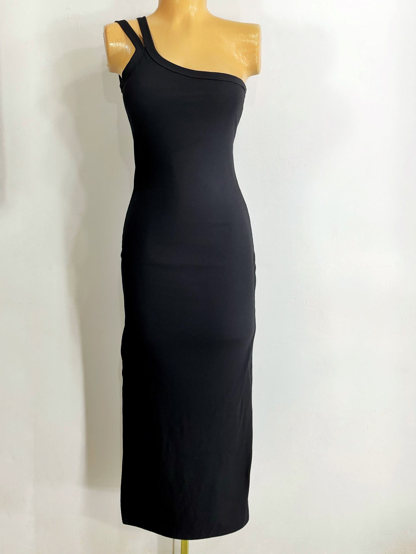 Vestido tiras doble negro
