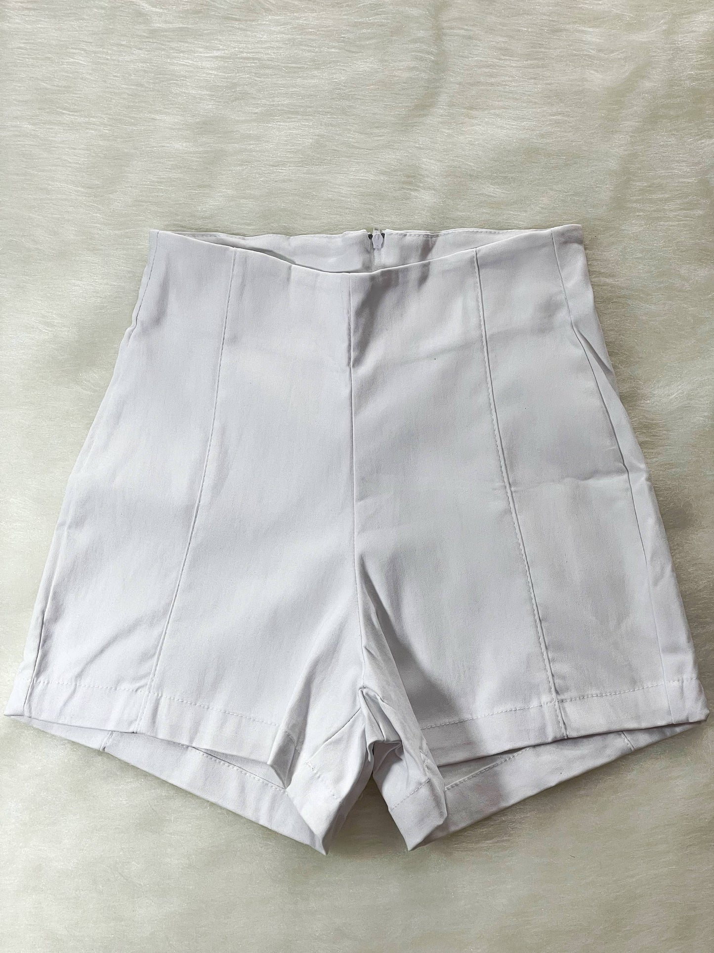 Short talle alto strech blanco