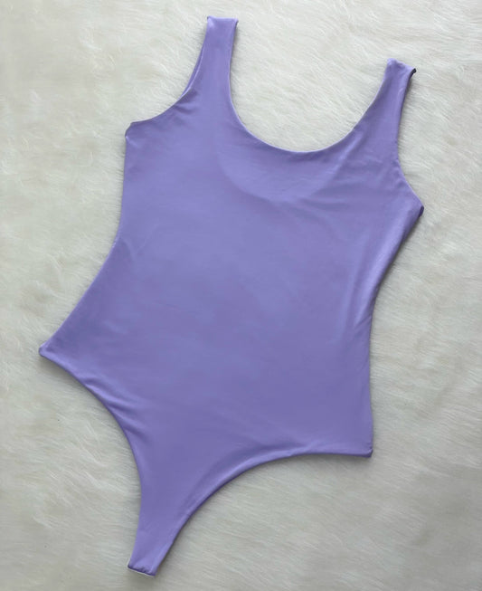 Body de tiras lila