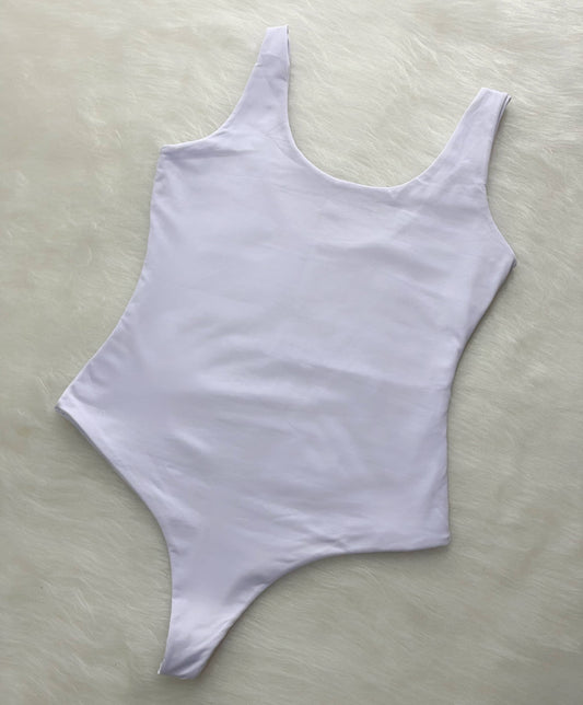 Body de tiras blaco