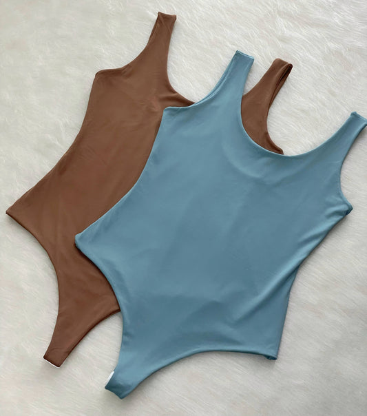 Body de tiras verde agua marina