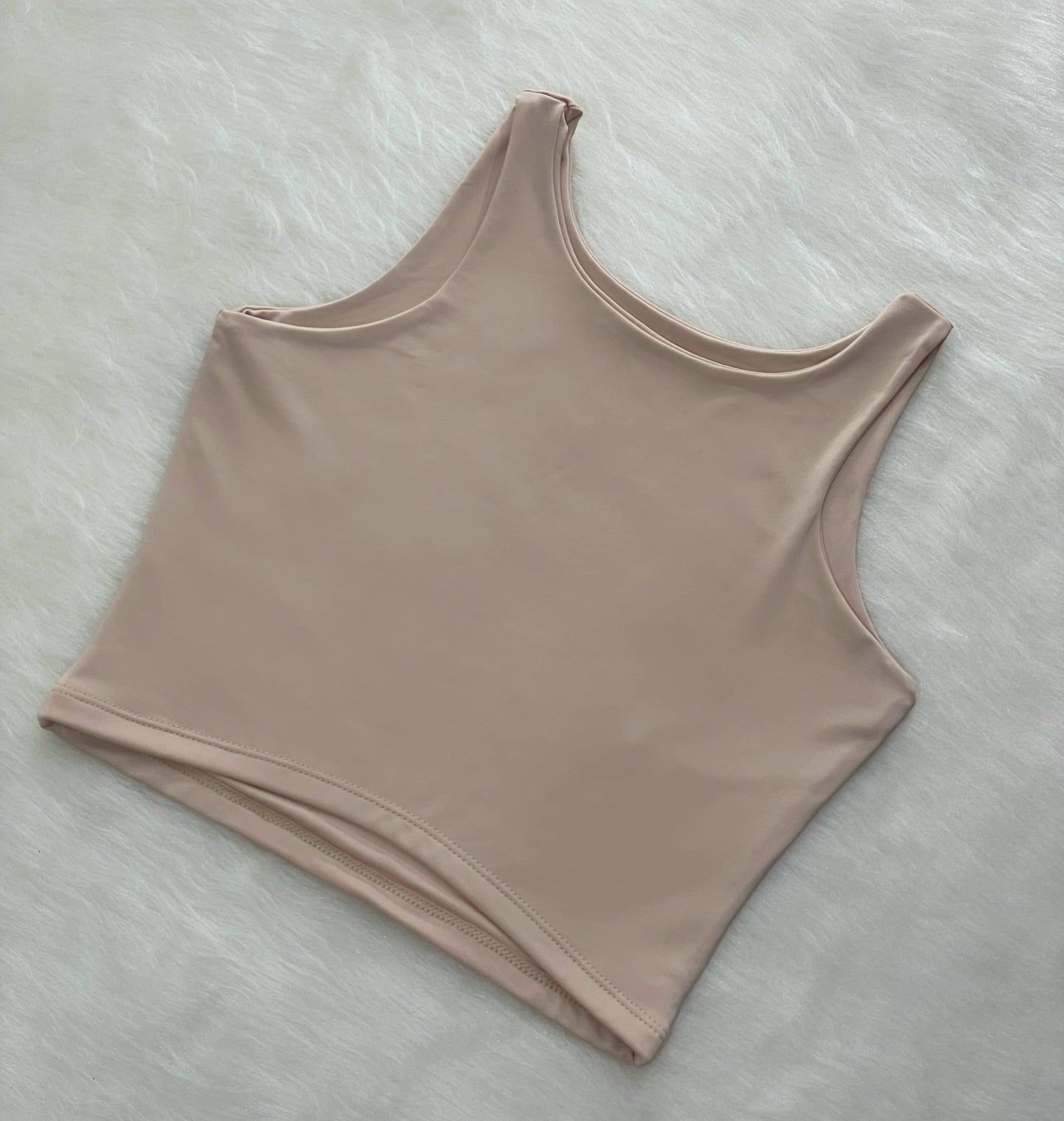 Blusa básica beige