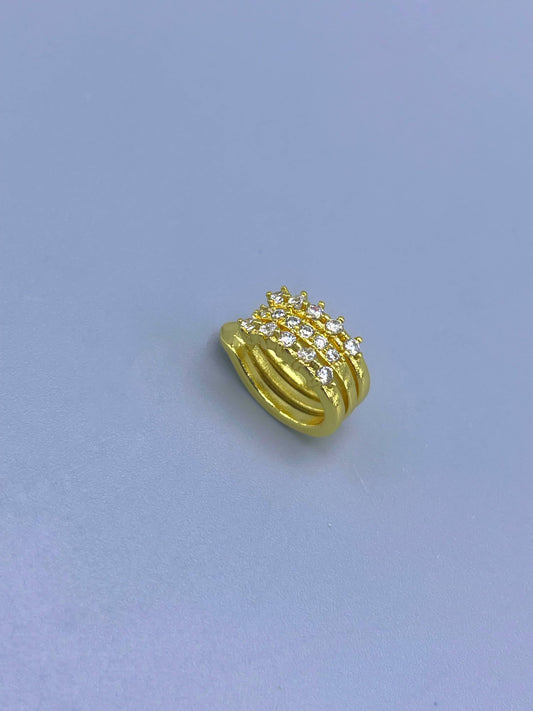 Earcuff ajustable rodio