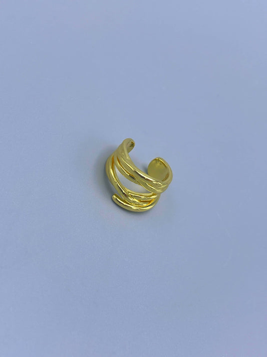 Earcuff ajustable rodio