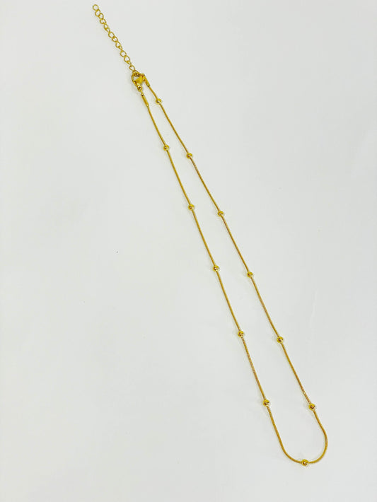 Choker cola de raton con balines