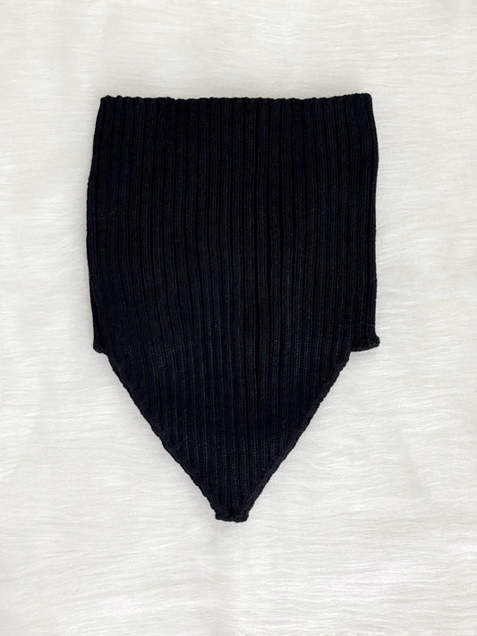 strapless tejido negro
