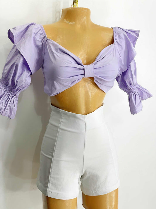 Crop top lila