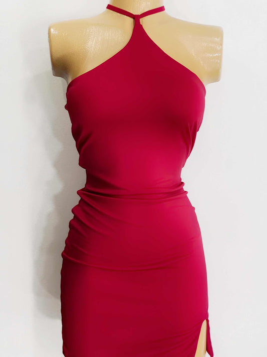 Vestido corto rojo