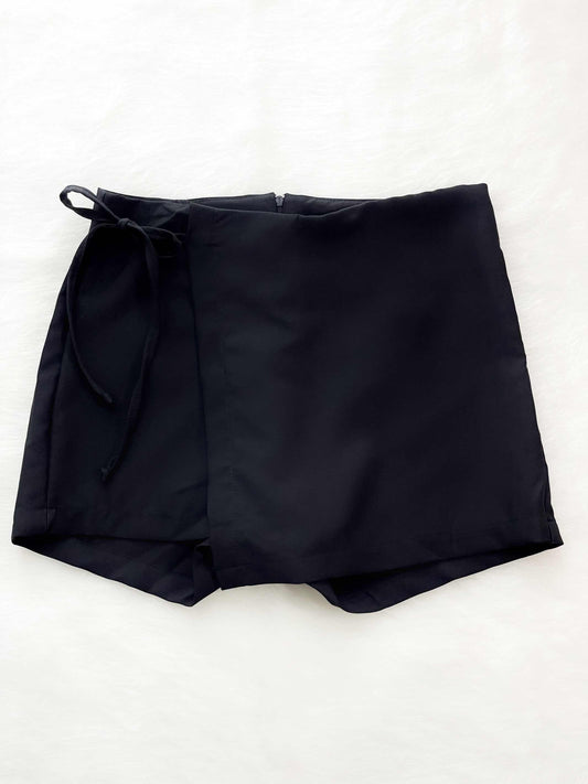 Falda short talle alto color negra